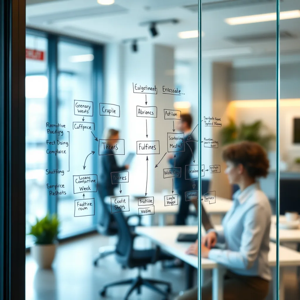 A strategic business planning session